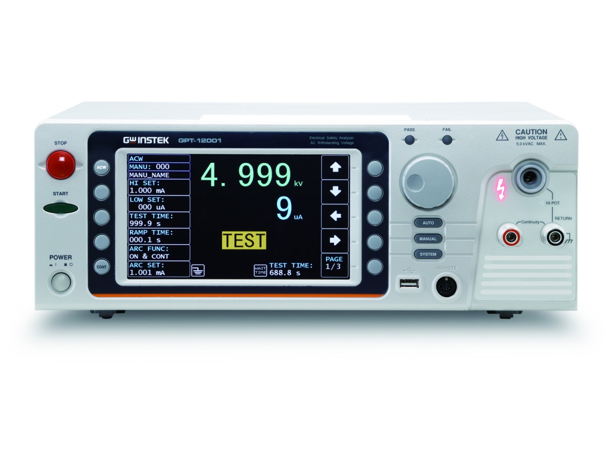 BTS確認用 Good Will GPT-12000 Elektriksel Güvenlik Test Cihazları - Netes
