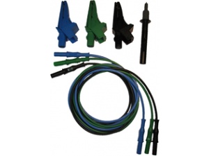 HT Instruments UNIVERSALKIT 3 Kablo (siyah/mavi/yeşil), 3 Timsah Uç (siyah/mavi/yeşil), 1 test kablosu (siyah)