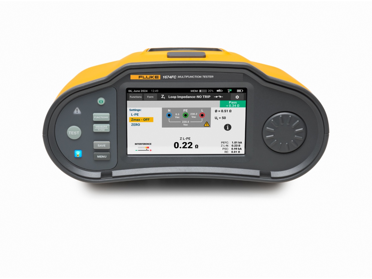 Fluke 1674 FC Çok Fonksiyonlu Tesisat Test Cihazı ile Otomatik