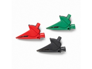 Fluke AC385-RGB SureGrip™ Timsah Tipi Klips Seti, CAT III 1500 V / CAT IV 1000 V