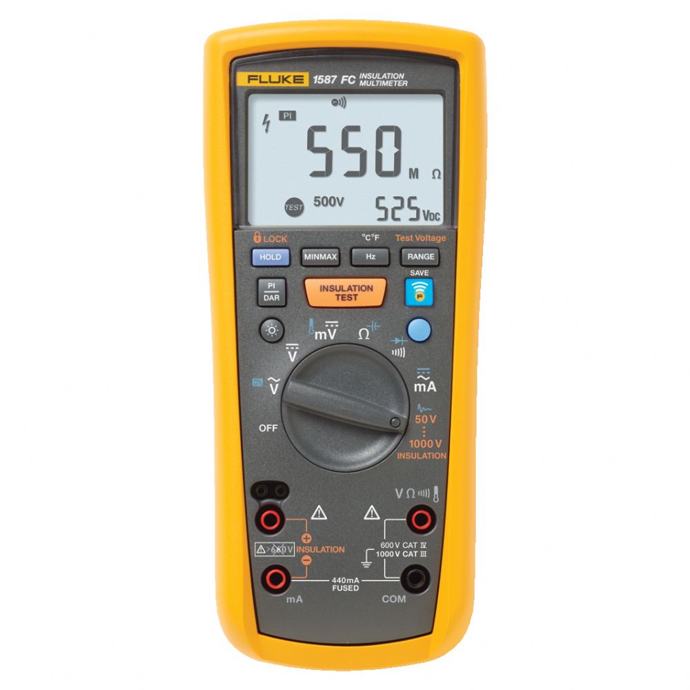 確認 Fluke 1587 FC - İzolasyon Test Cihazı+True RMS Multimetre - Netes