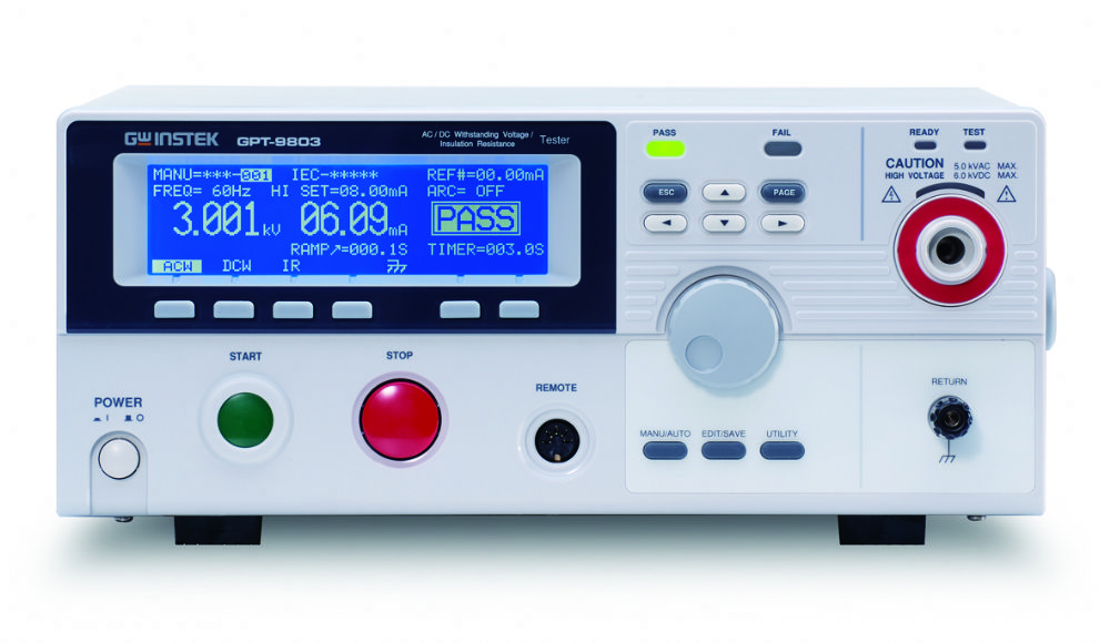 GW Instek GPT-9801 - Elektriksel Güvenlik Test Cihazı(AC/DC/IR
